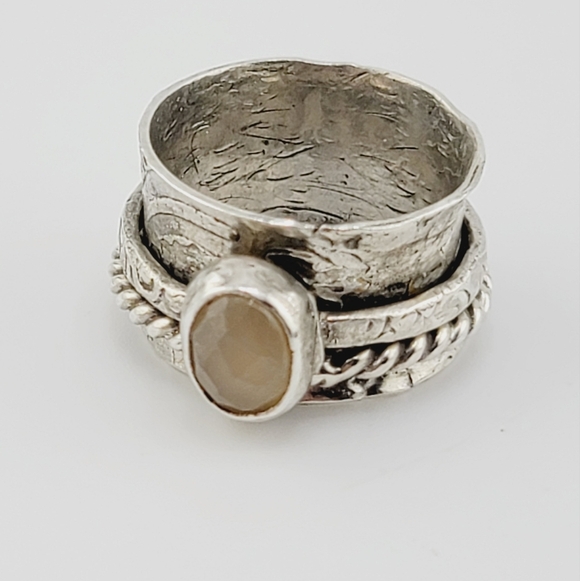 DREAMYJWLS Jewelry - YELLOW SAPPHIRE ANXIETY RELIEF RING HANDMADE IN STERLING SILVER METAL SIZE 7